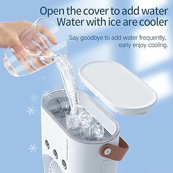Portable Dual Fan Air Conditioner with Humidifier
