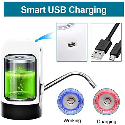 Automatic Water Can Dispenser Pump | USB Rechargeable | One-Touch Button | Suitable for 20L Bottles