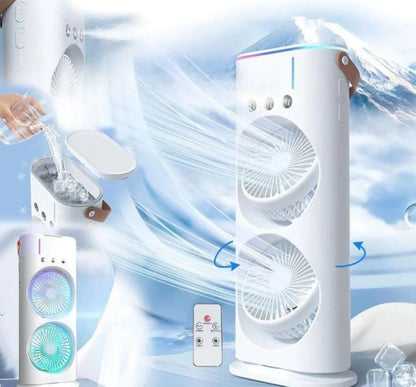 Portable Dual Fan Air Conditioner with Humidifier