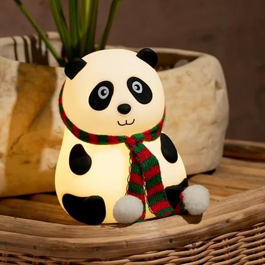 Panda Night Lamp I Rechargeable I 7-Colour Changing I Silicone