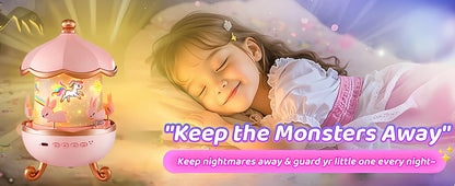 Night Light Rabbit Sky Projector for Kids – 360° Rotating Lamp